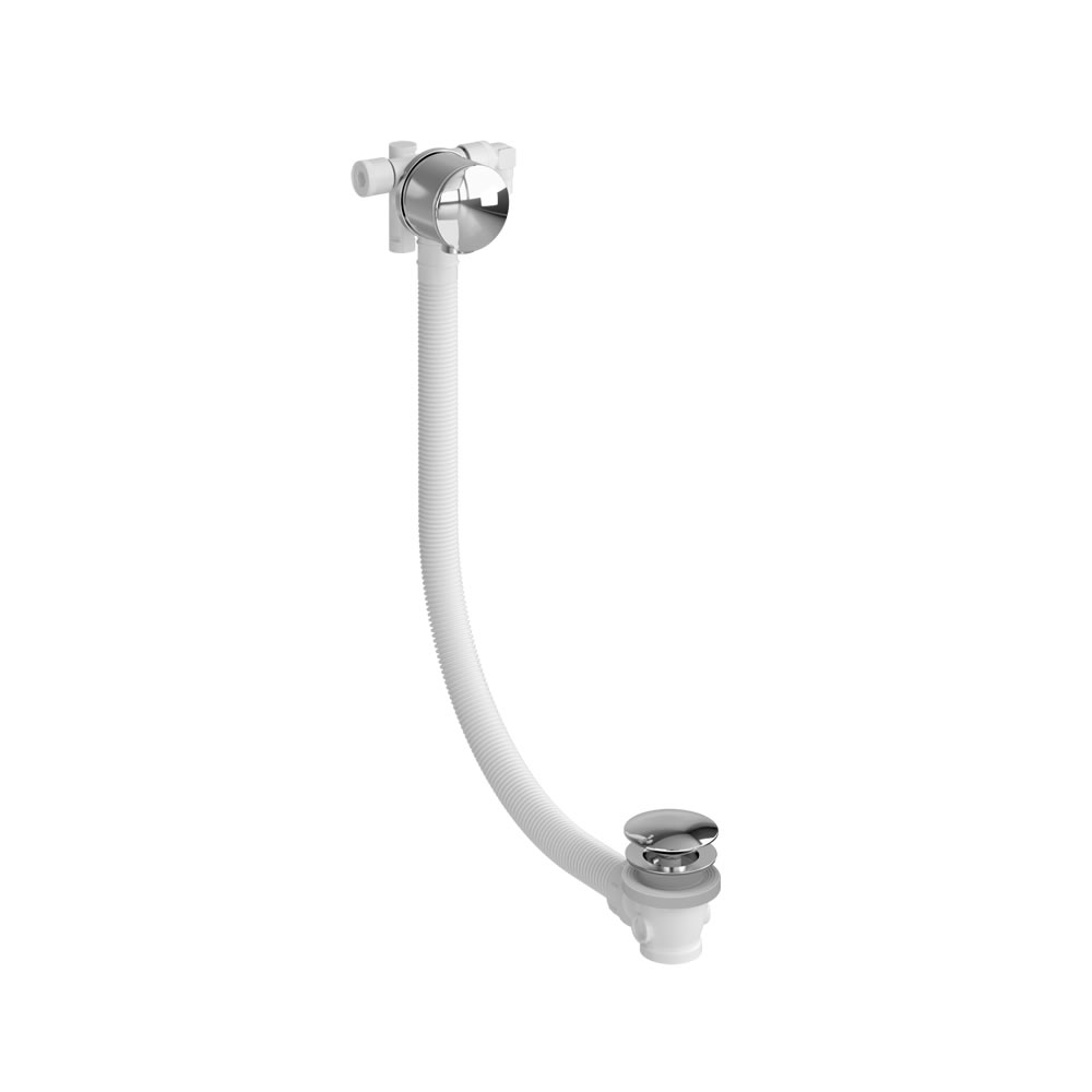 Riviera Overflow Bath Filler Extended with Click Clack Waste